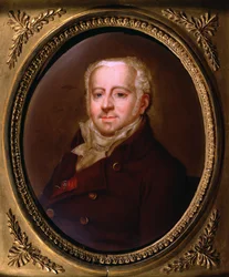 Jean-Nicolas Corvisart des Marets (1755-1821) (óleo em porcelana)